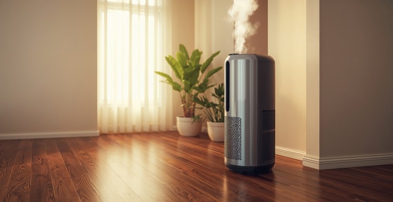 A humidifier in winter helps with dry indoor air.